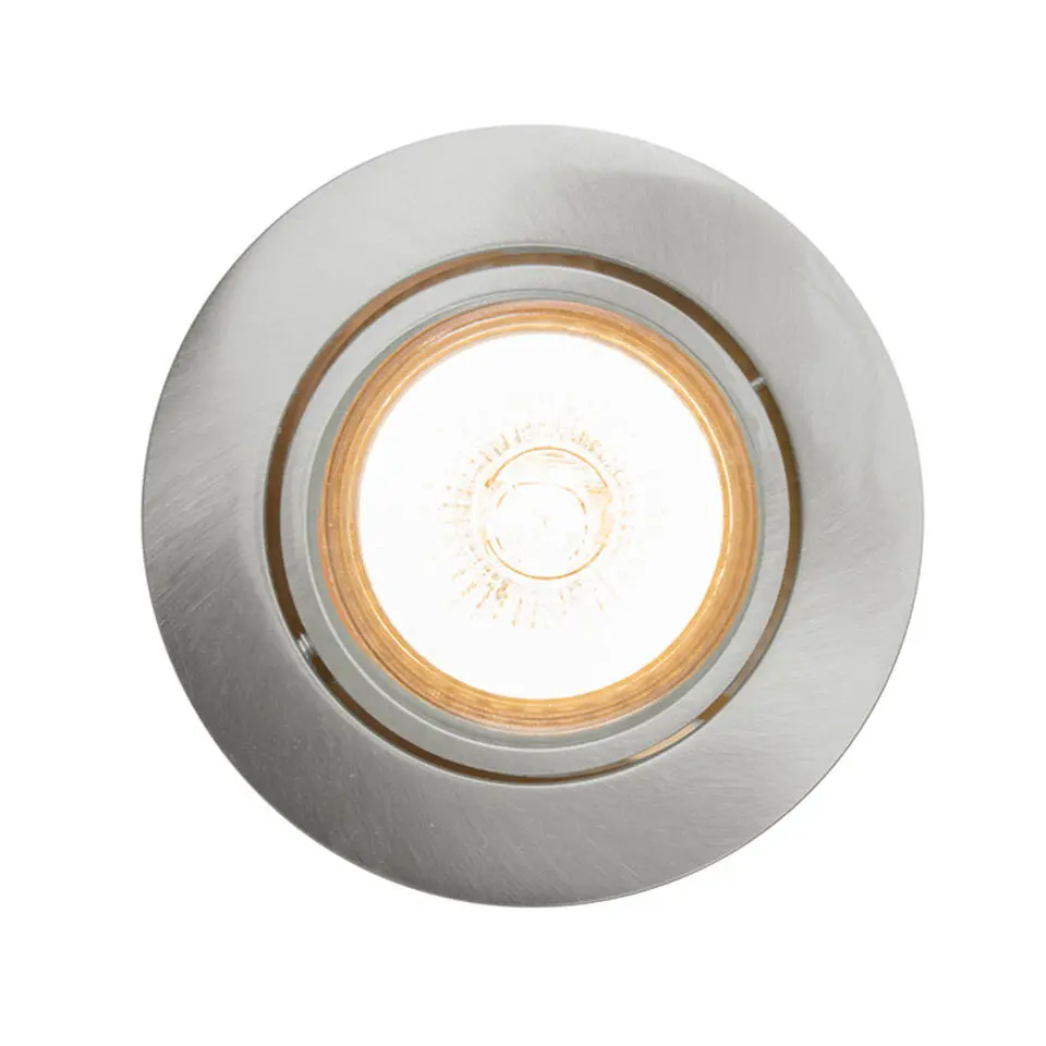 Qazqa inbouwspot cisco zilverkleurig gu10