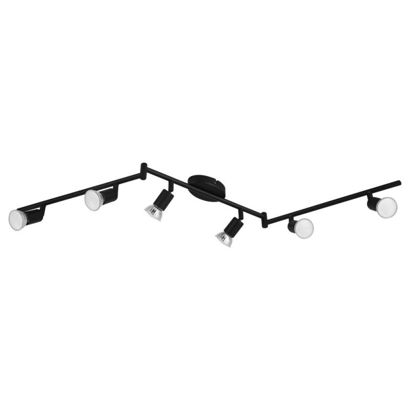 Spot LED Buzz noir GU10 6 x 3 W EGLO
