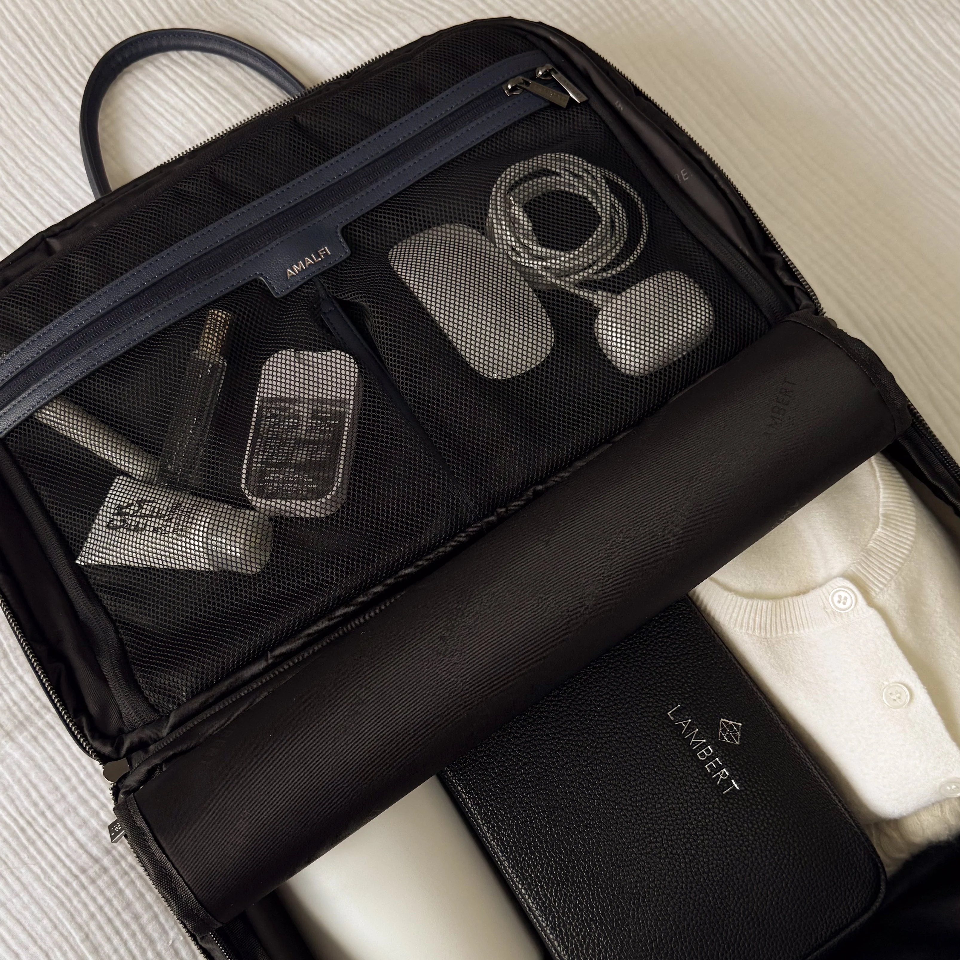 The Amalfi – Marine Small Nylon Travel Bag