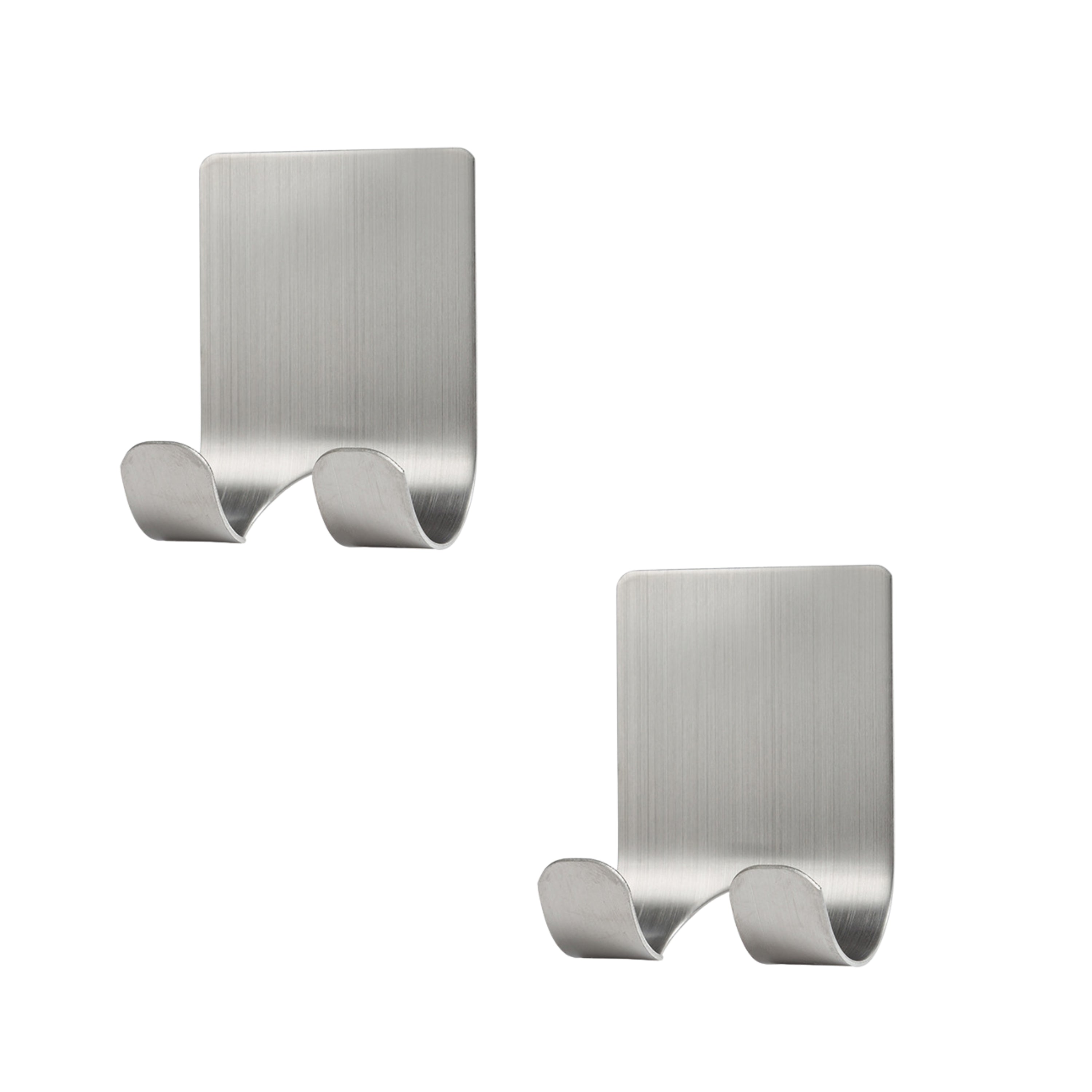 XIVADA Scheermeshaakjes - Zelfklevend - Rvs - Zilver - Set van 2