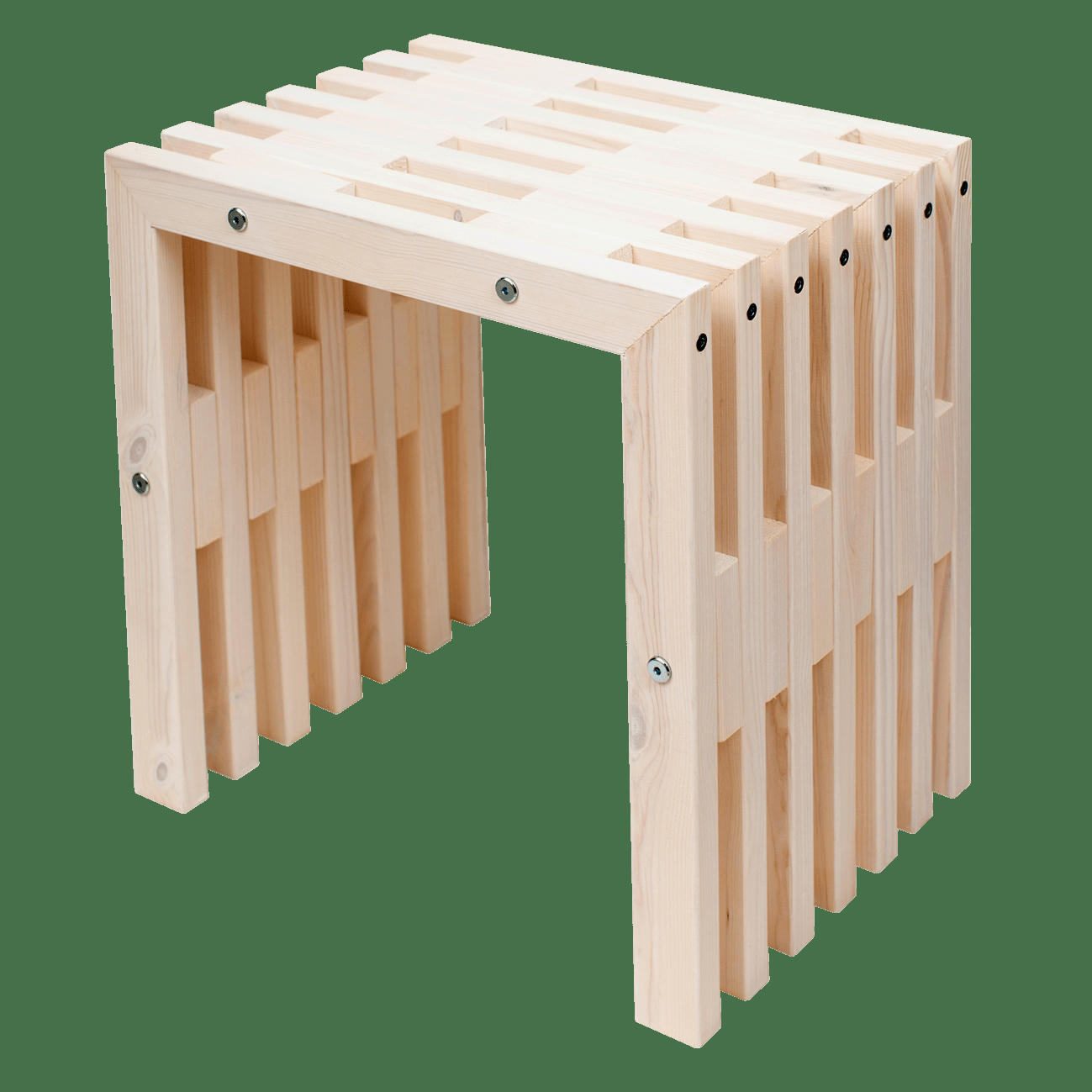 D-BENCH - Banc déco 45 cm pin - blanc, huilé