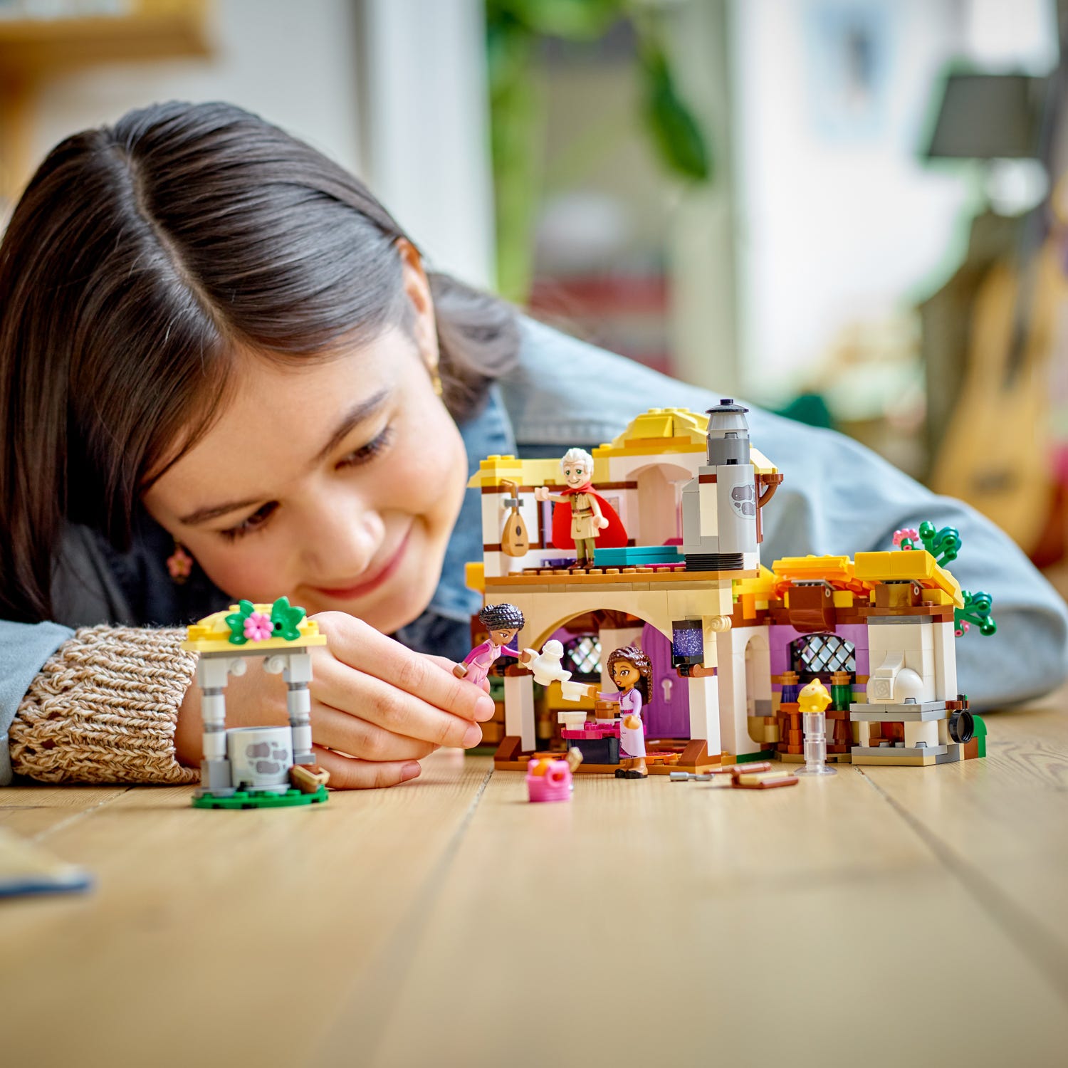 Cottage di Asha Wish Disney con personaggi Lego