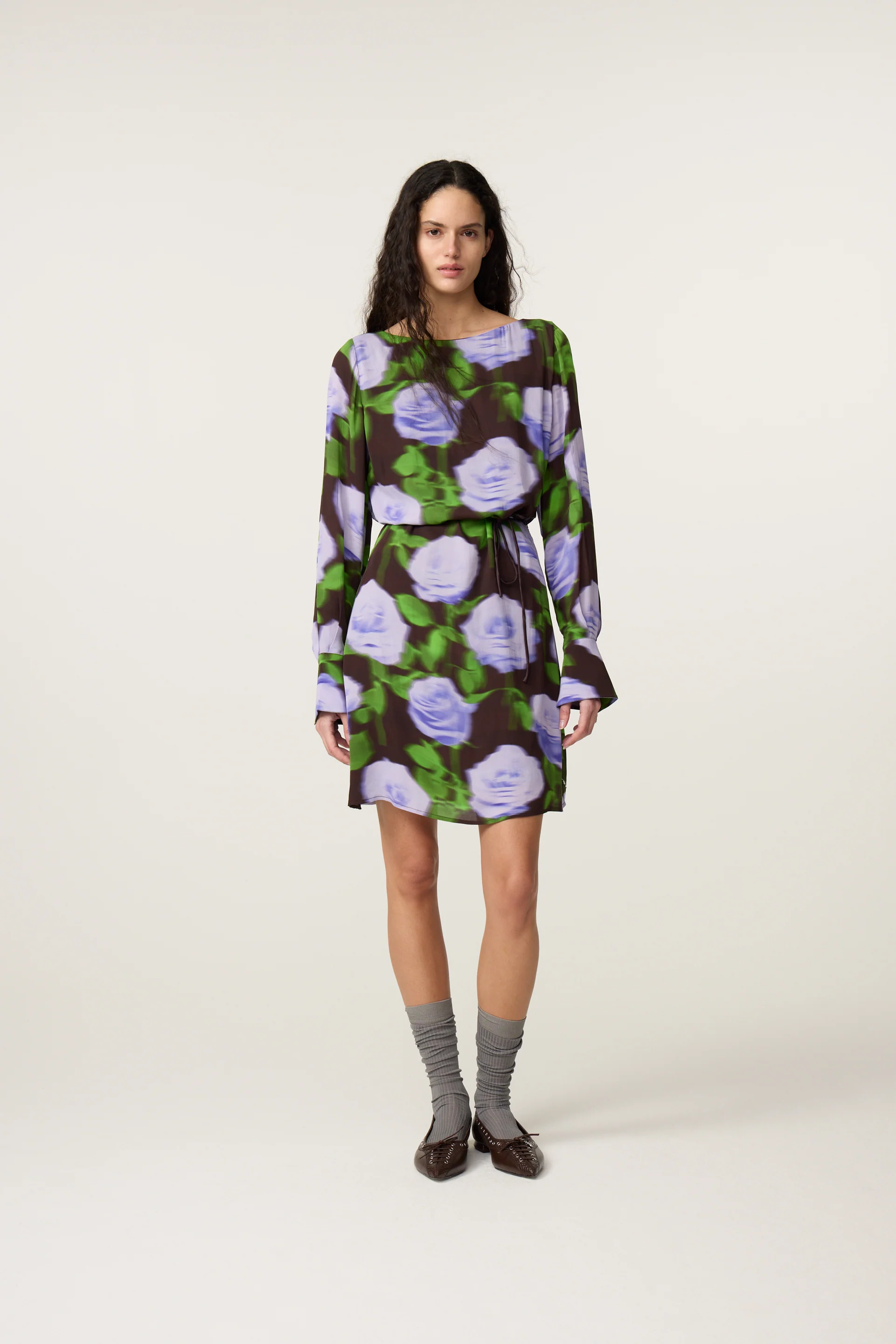 Rosa Dress | Purple/Black