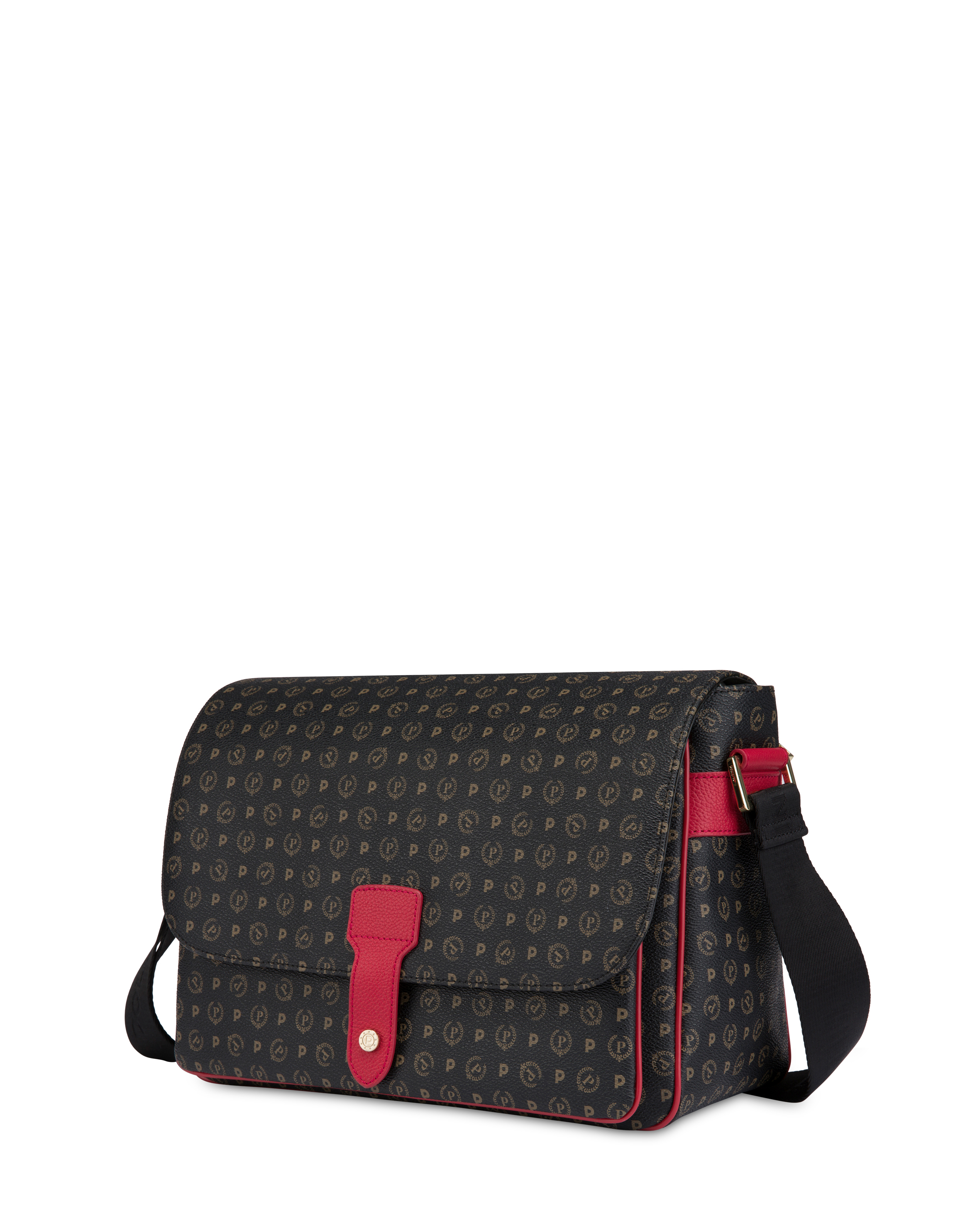 Borsa A Tracolla Heritage Pvc Nero/lacca