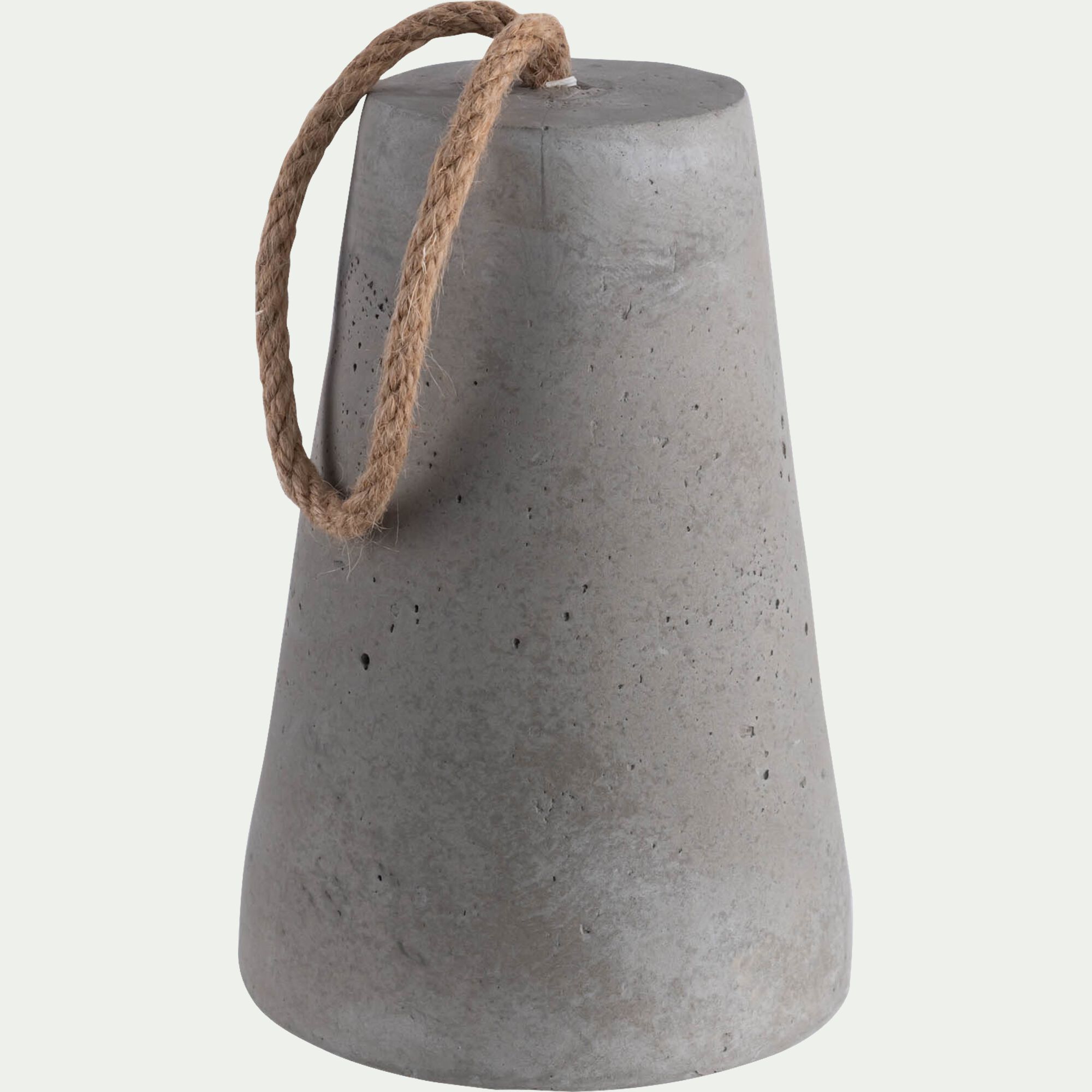 CAUX - Cale porte en ciment H19cm - gris