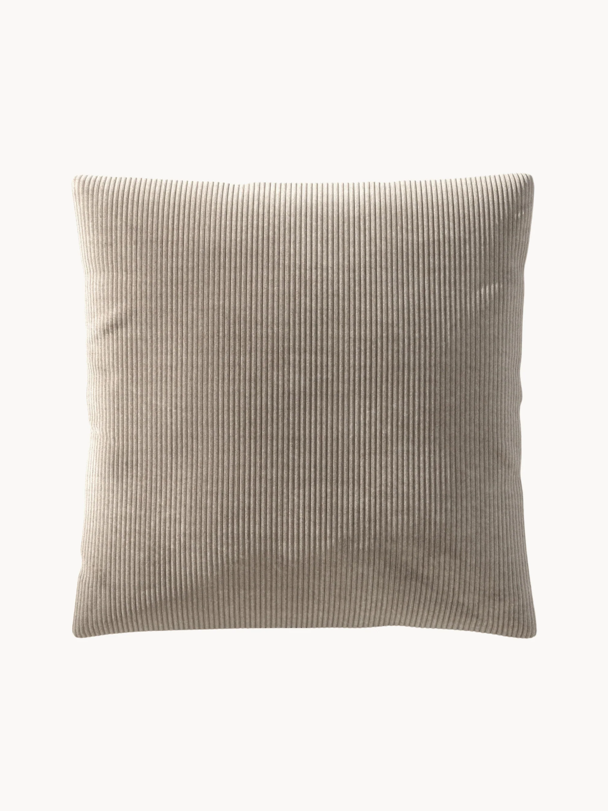 Großes Cord-Sofa-Kissen Vetsak, 60 x 60 cm