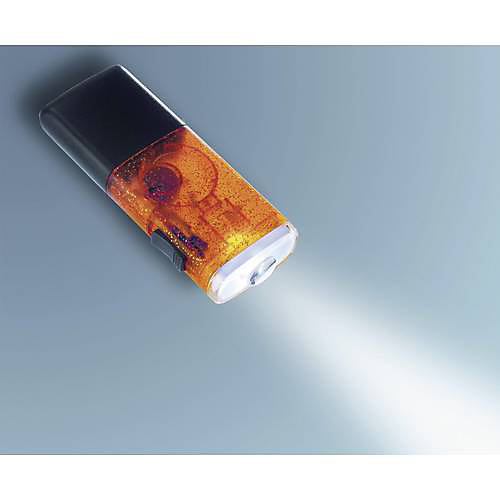 AccuLux Joker mini lampe de poche LED rechargeable 230 V, batterie NiMH, 36 g, faisceau optique uniforme, orange.