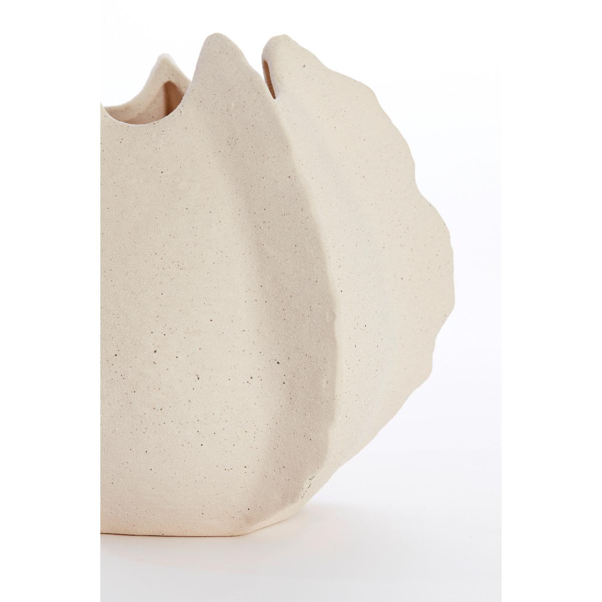 Light & Living - Kelapa vaas deco 26,5x26x23 cm - keramiek crème