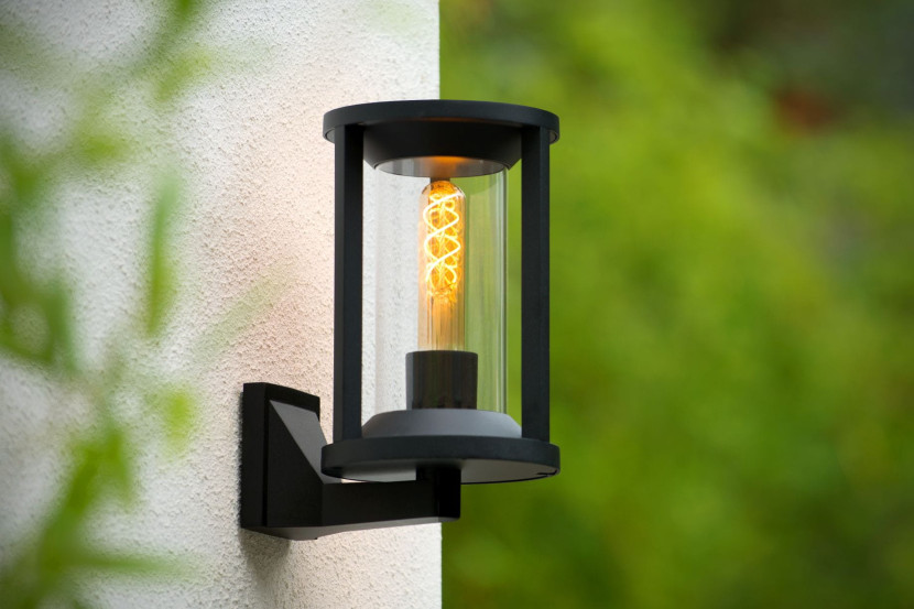 Kinkiet zewnętrzny czarny CADIX 1xE27x60W IP65 Lucide