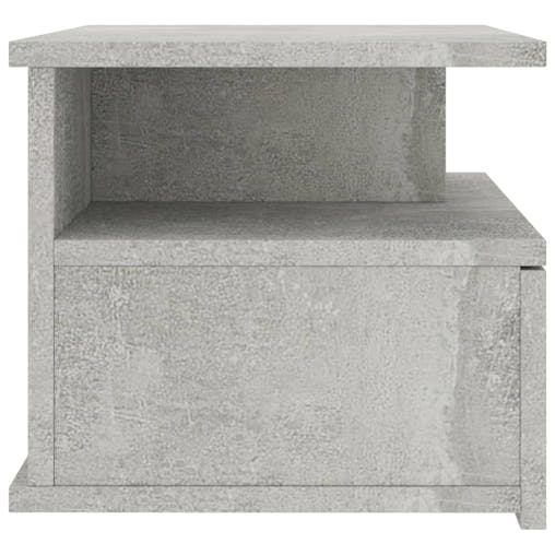 NNEVL Floating Nightstands 2 pcs Concrete Grey 40x31x27 cm Chipboard