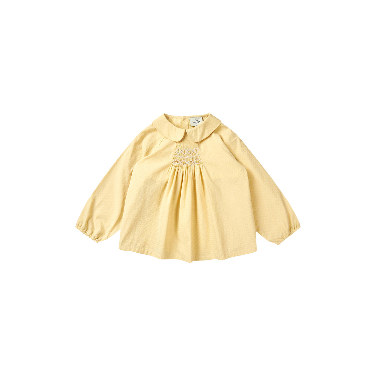 Blouse LS w. Smock Emb.