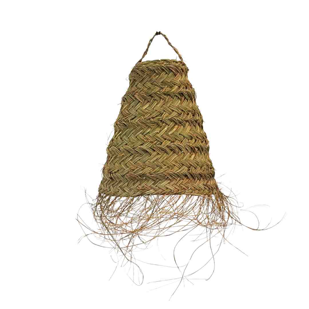 NOA MAY Hanglamp Nomad - bruin - zeegras - Ø 30 cm / H 50 cm - boho look