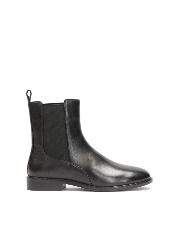 Black slip-on women's slingback Chelsea boots