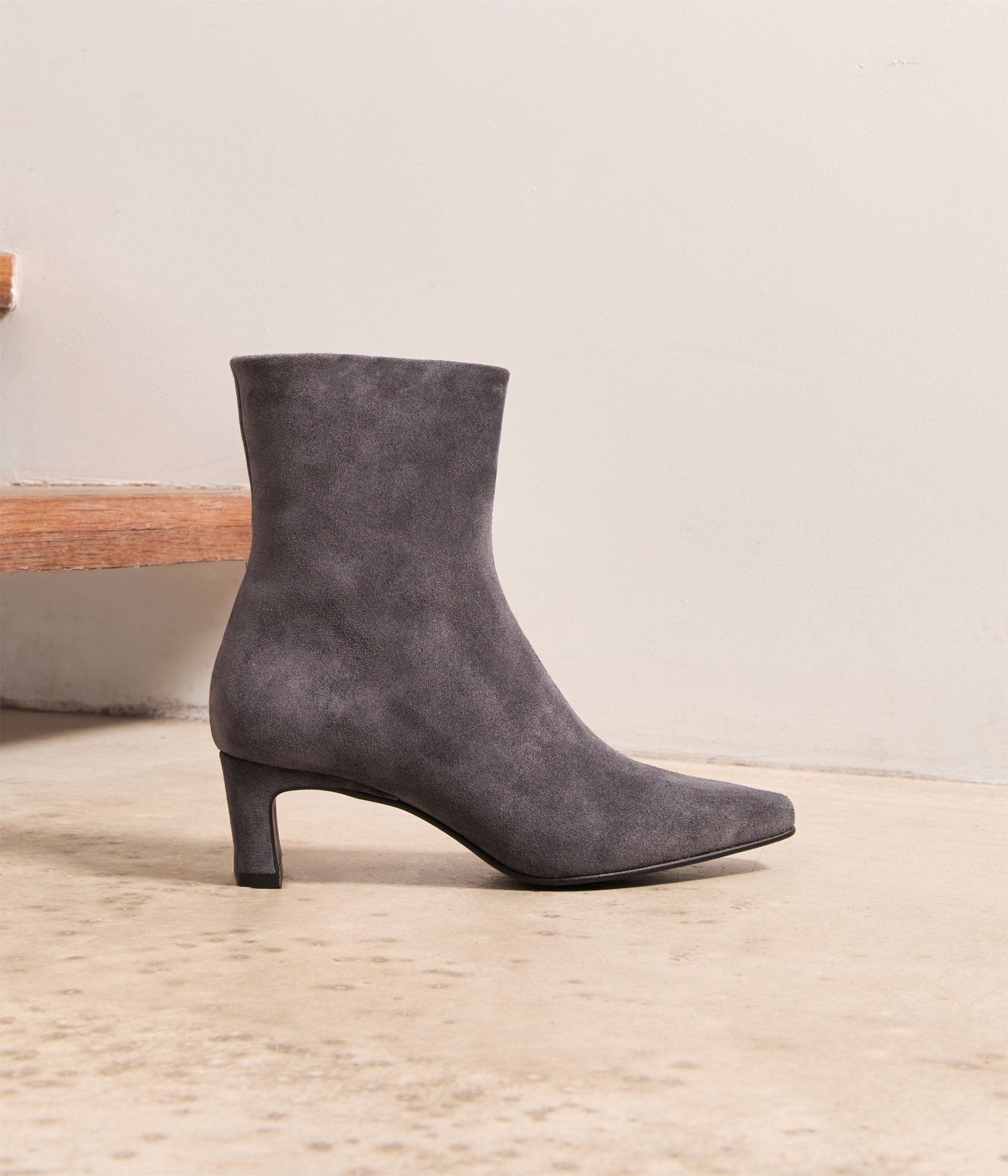 Boots velours ardoise Troy
