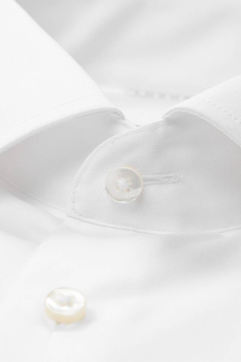 ETERNA 1863 Slim Fit Hemd weiss, Einfarbig