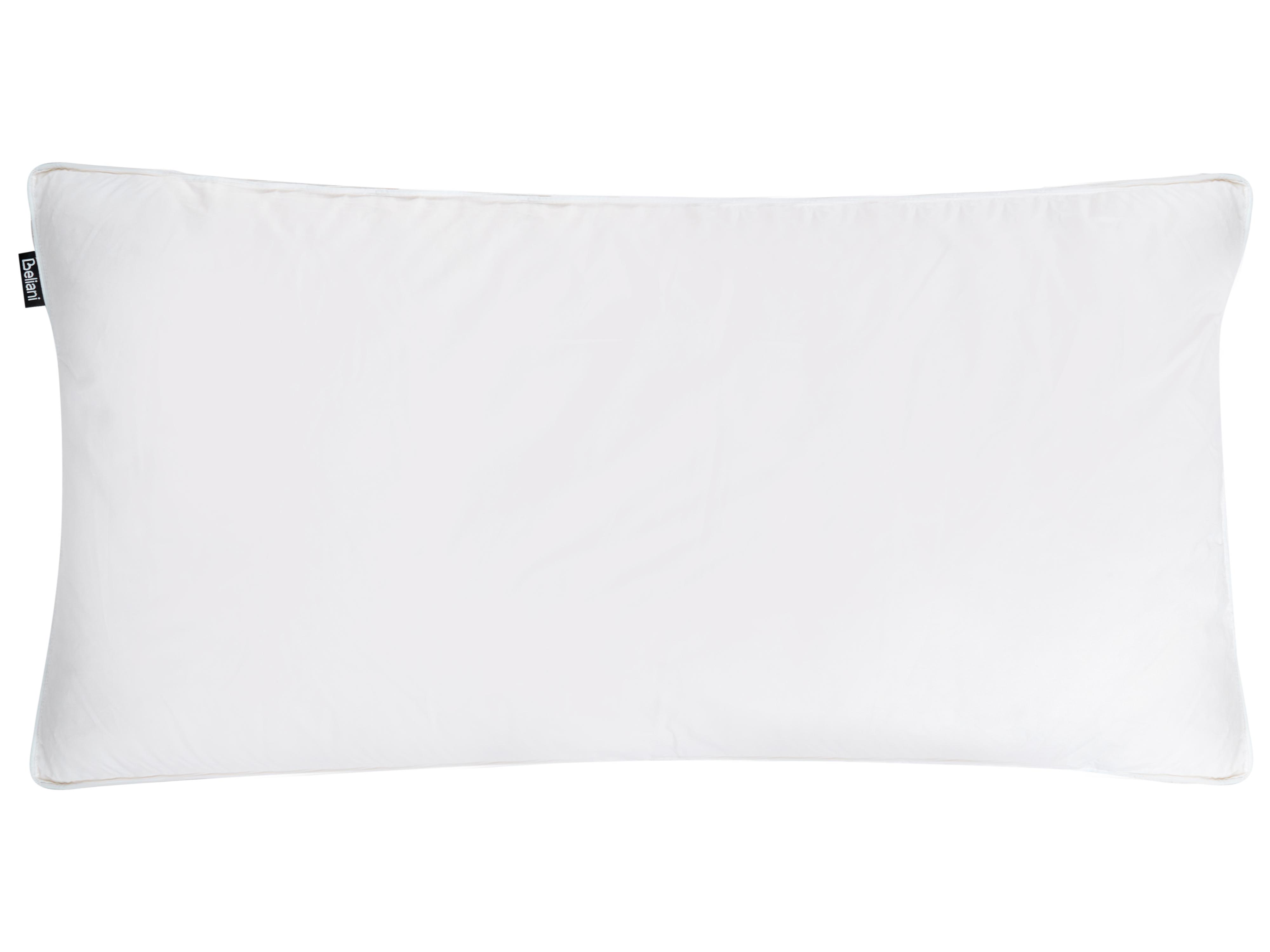 Bed Pillow VIHREN Low Duck Feathers and Down 40 x 80 cm White