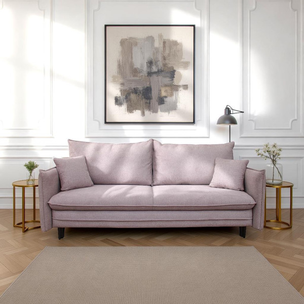 Sofa milagro z funkcją spania 195x135cm szarobeżowa matana15
