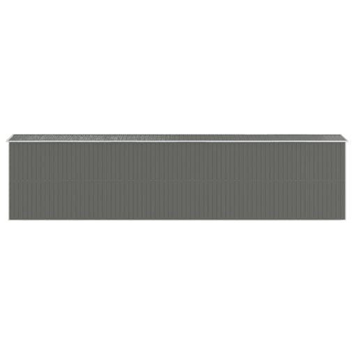 NNEVL Garden Shed Light Grey 192x855x223 cm Galvanised Steel