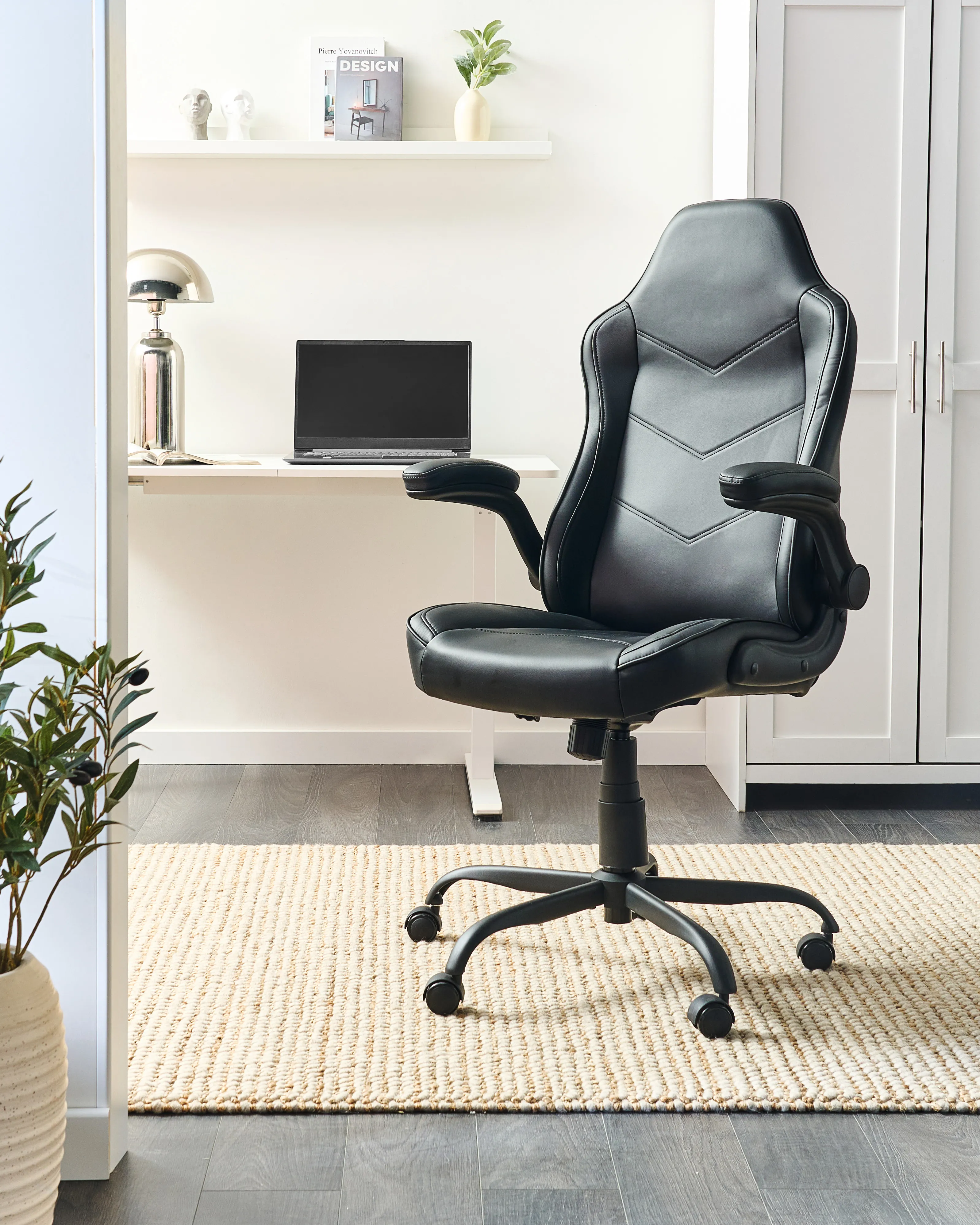 Office Chair TRIUMPHER Faux Leather Black