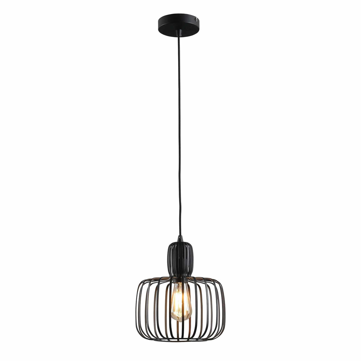 Freelight hanglamp Costola - 1 lichts - 25 x 150  cm - zwart