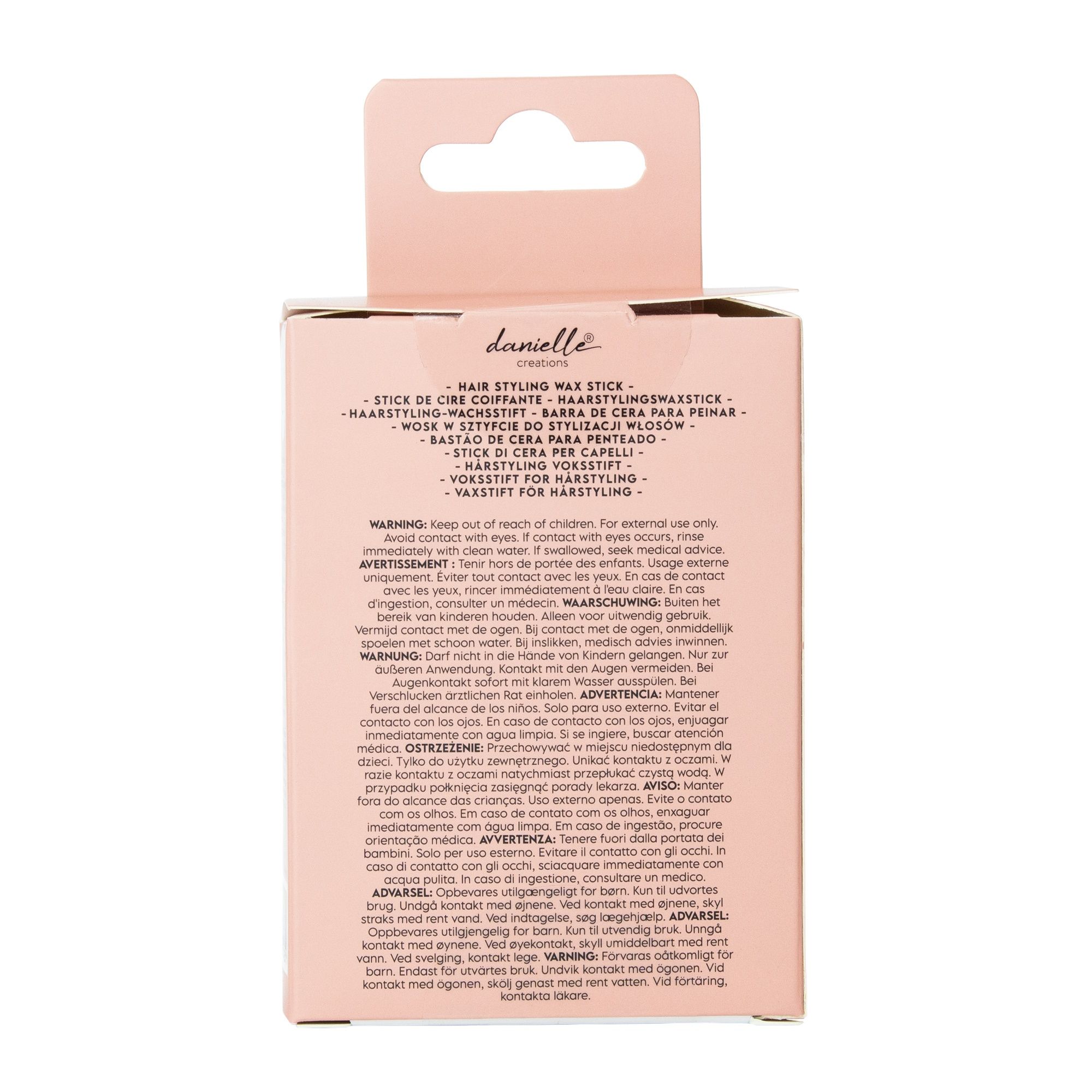 Danielle Creations Hair Styling Sleek Wax Stick Coconut Scented 75g