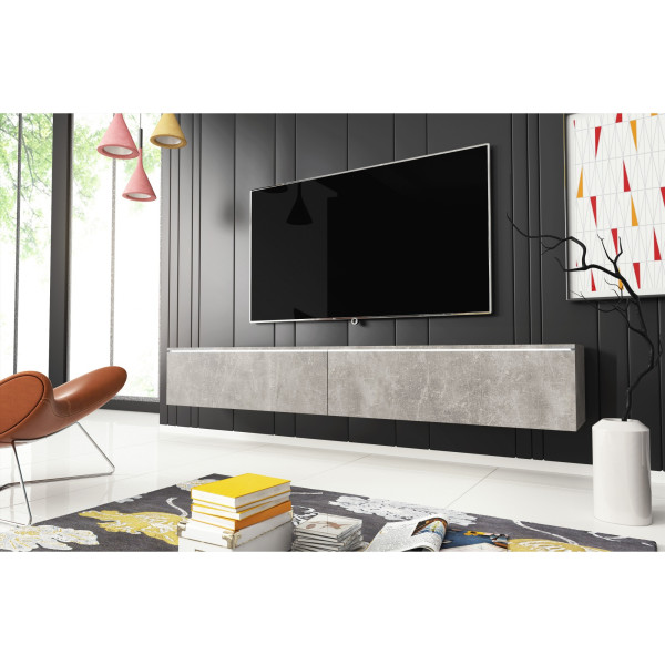 Szafka RTV DONNA 180 w kolorze beton