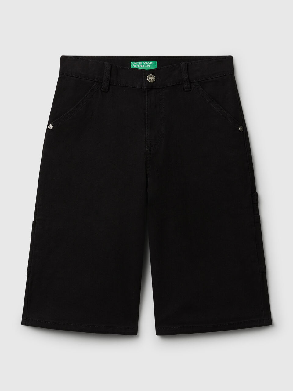 Cargo knee-length jeans
