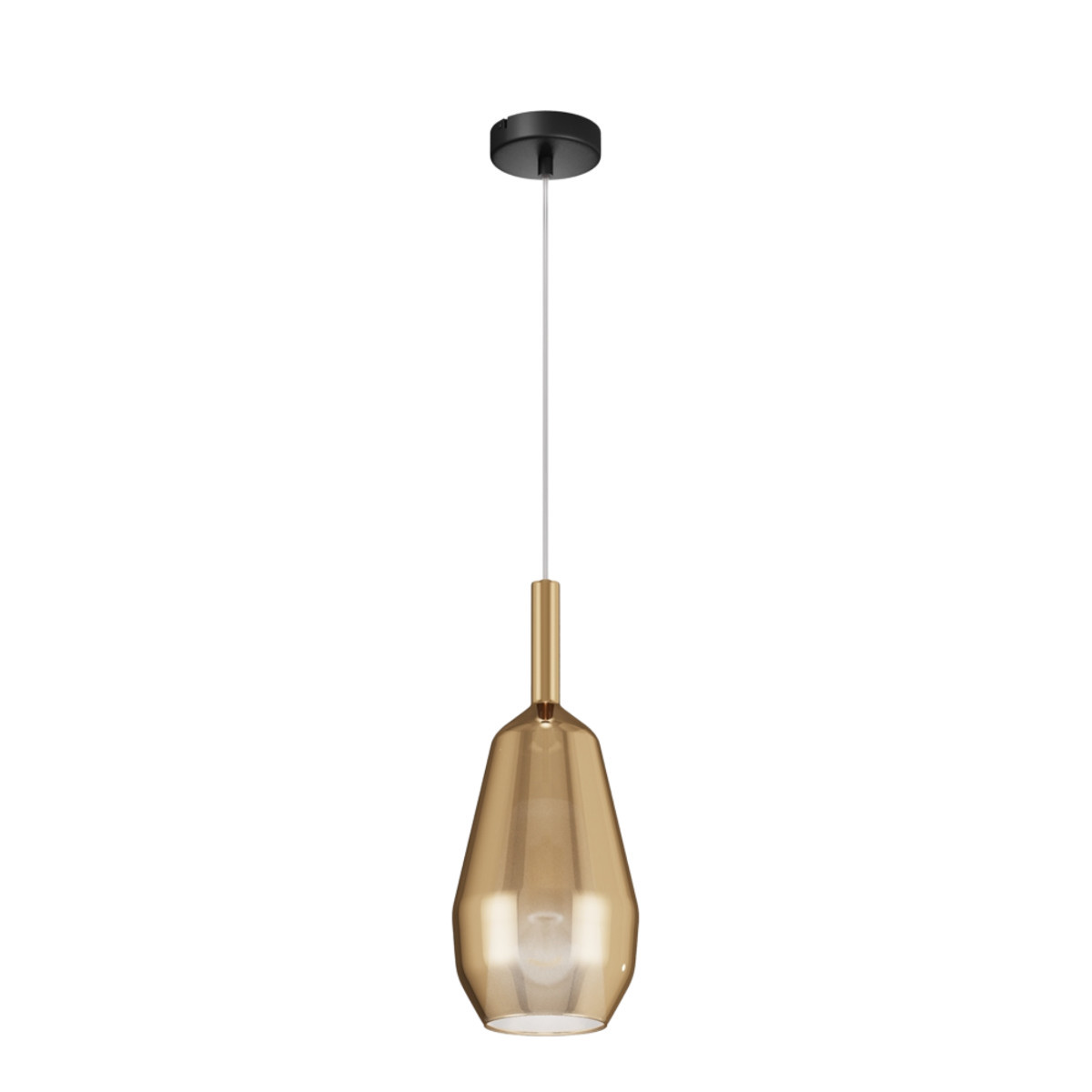 Lampa wisząca złoto-czarna Duality 1xE27x60W wym: 342x16x16 cm Maytoni