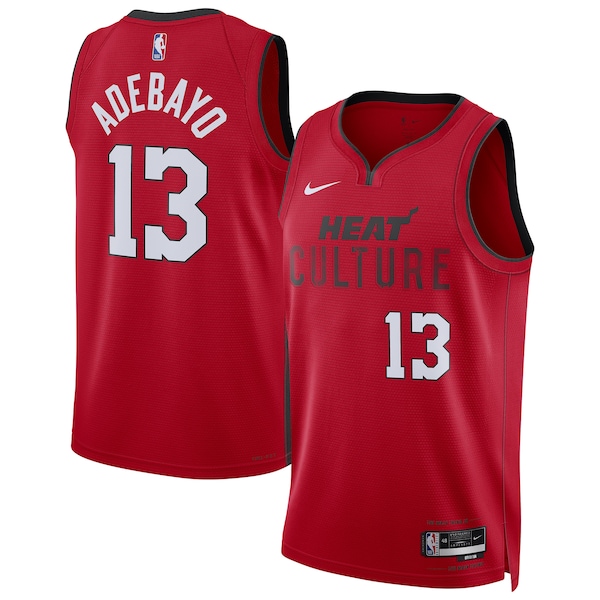 Bam Adebayo Miami Heat Nike Unisex 2024/25 Swingman Player Jersey - City Edition - Red