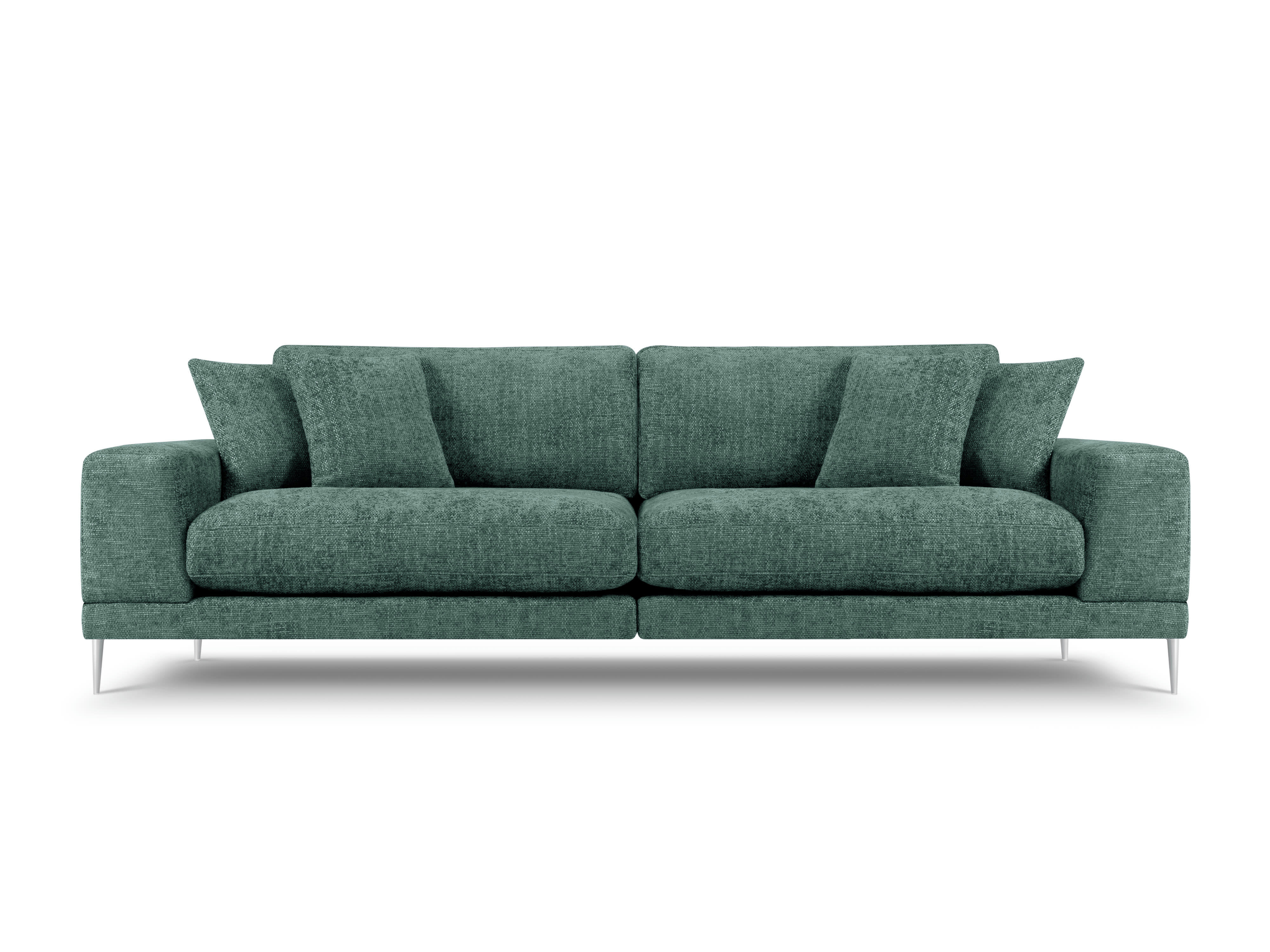 JOG - Canapé 4 places en tissu structuré menthe