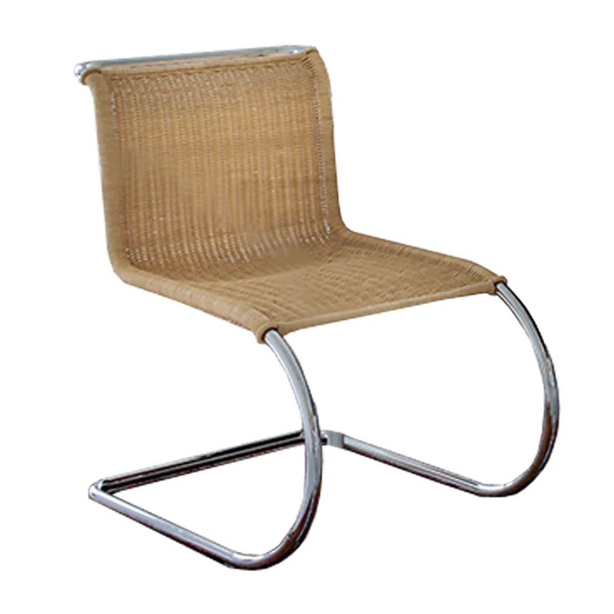 Knoll - MR Beistellstuhl ohne Armlehnen, Rattan