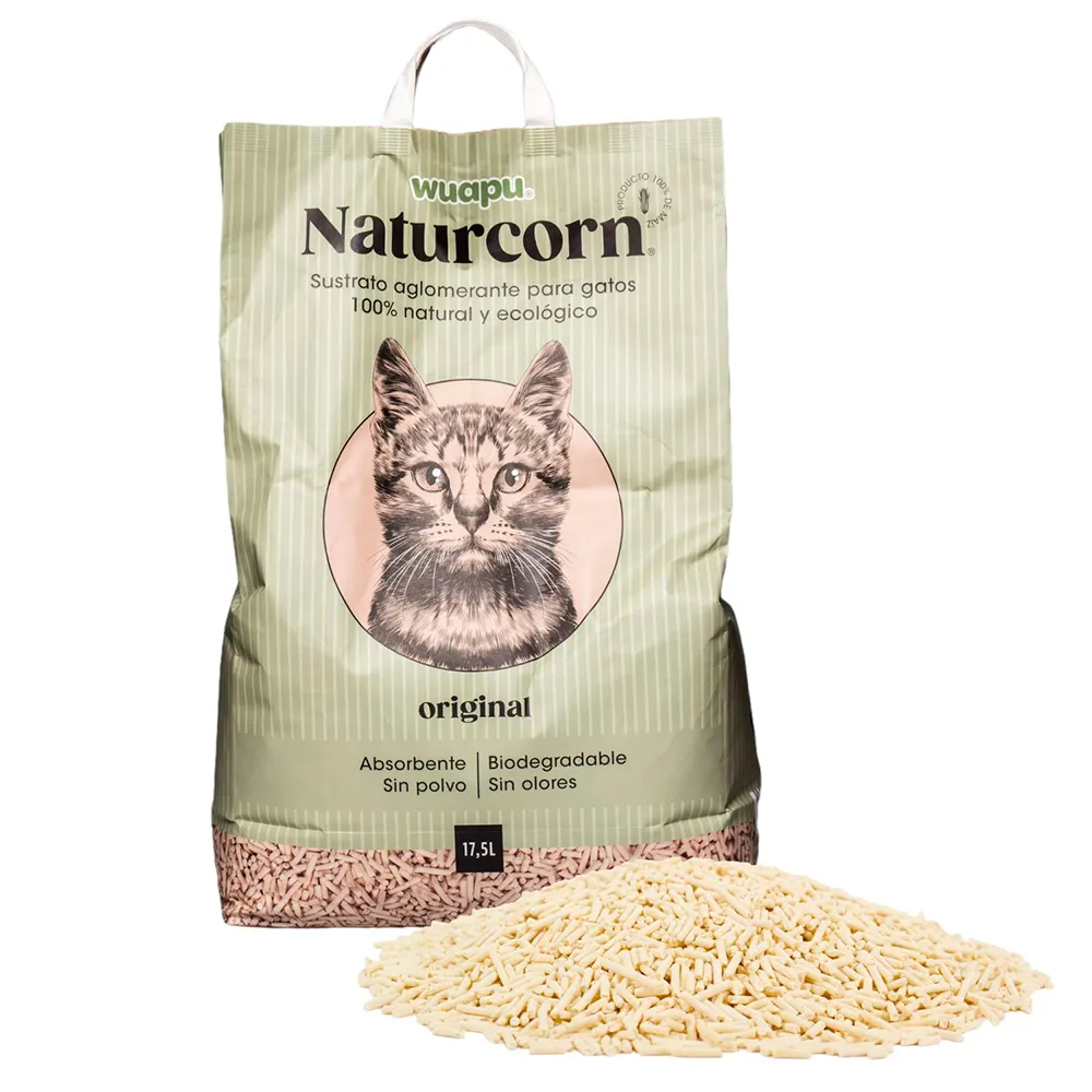 Wuapu Naturcorn Original 17.5L cat litter 3 units