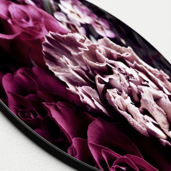 Glasbild »Baroque Flowers VI«, mehrfarbig, Digitaldruck