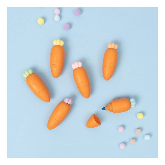 Carrot Highlighters 6 Pack