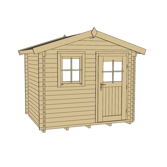 Gartenhaus »Premium«, Holz, BxHxT: 300 x 251 x 300 cm (Außenmaße inkl. Dachüberstand)