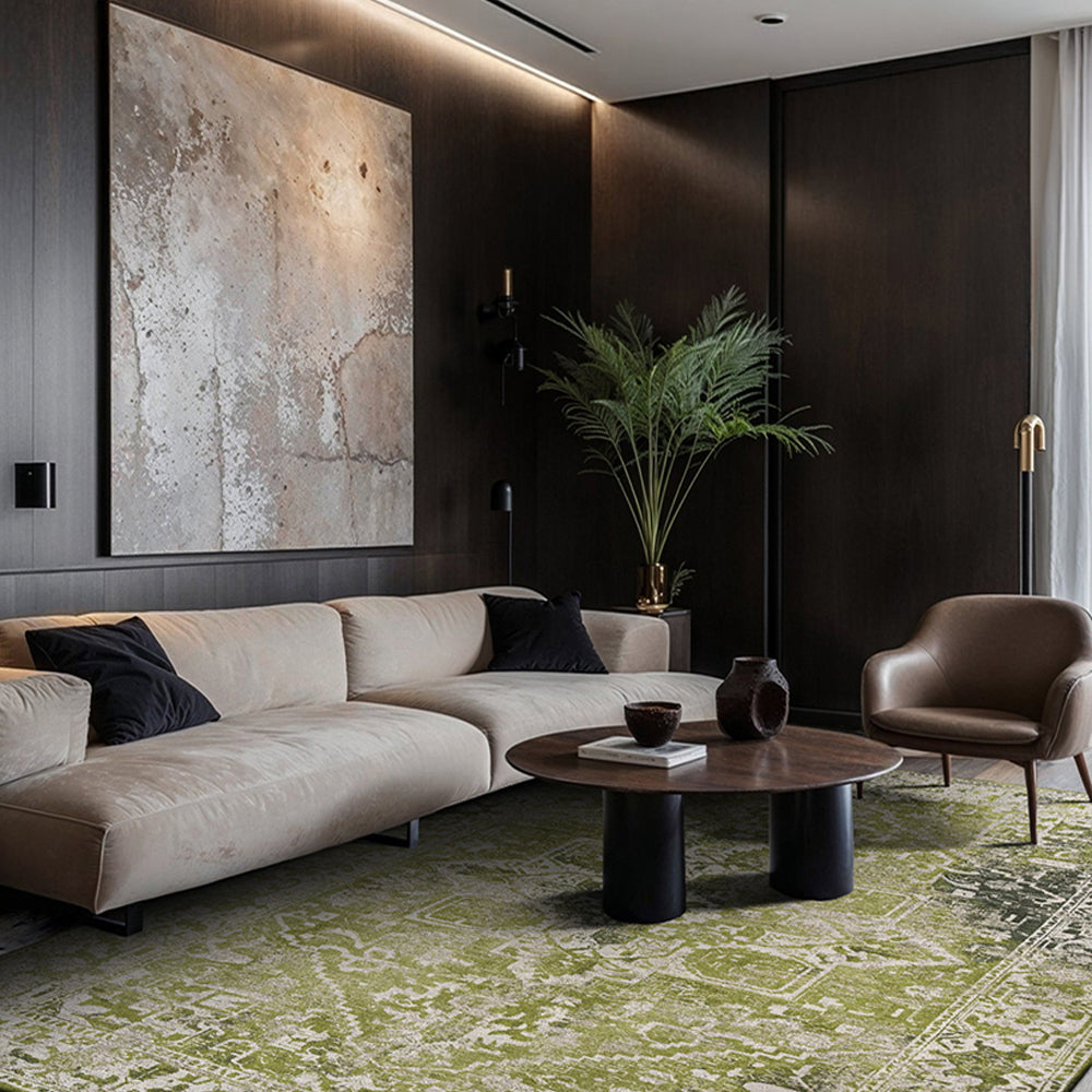 Louis de Poortere Tabriz Vloerkleed 200 x 280 cm - Olive Wood