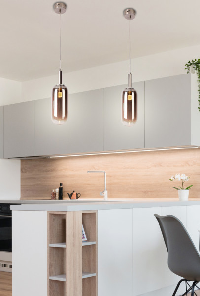 Lampa wisząca FIUGGI patyna-srebrna LED 1x6W Ciepła biel 260lm Candellux