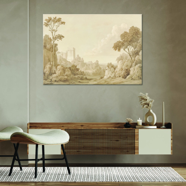 Feeby Obraz na płótnie, Krajobraz Sepia Natura 60x40