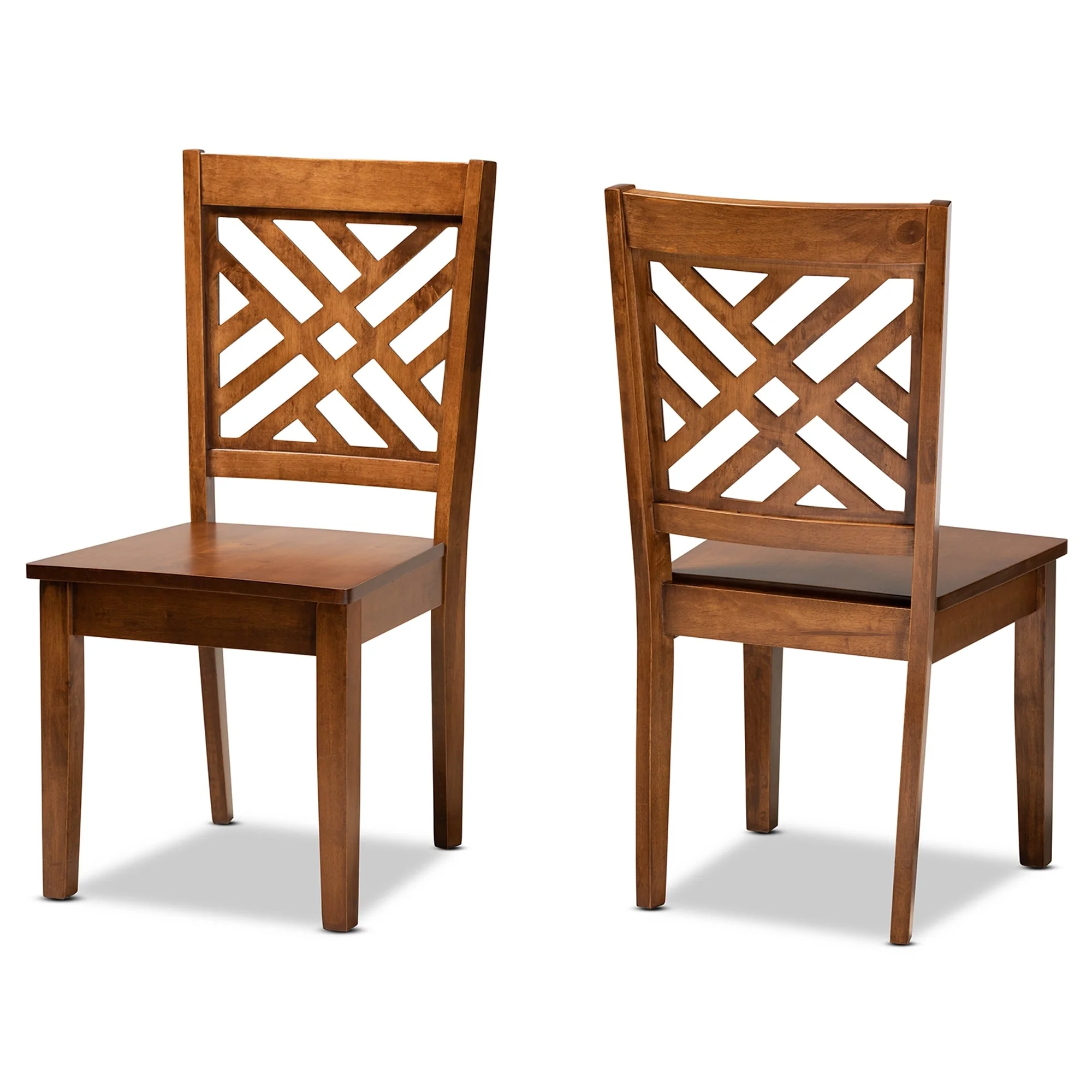 Caron Modern and Contemporary Transitional 2-Piece Dining Chair Set