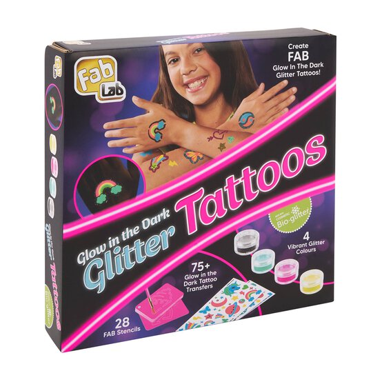 FabLab Glow in the Dark Glitter Tattoos