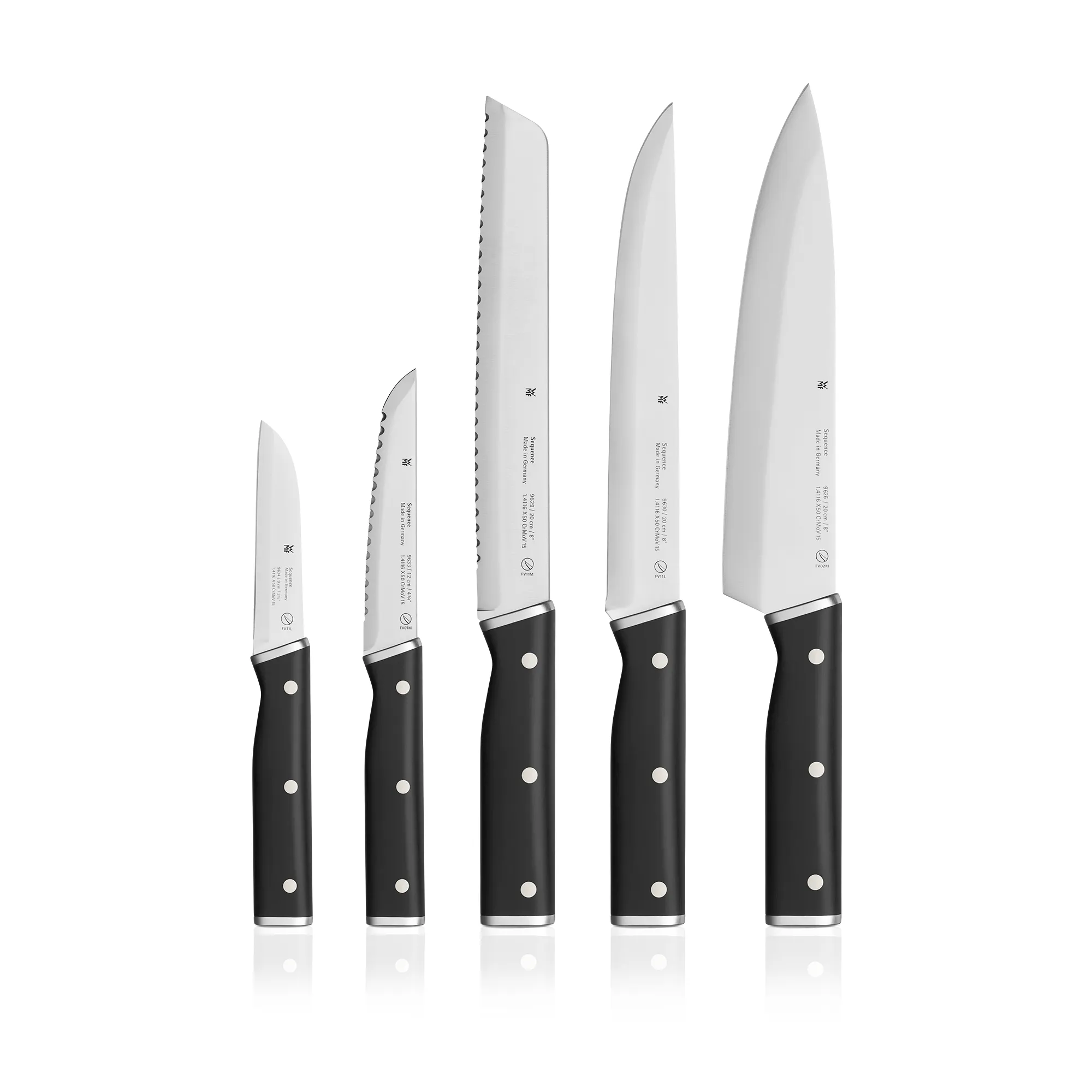 Sequence knife value set*, 5-pieces