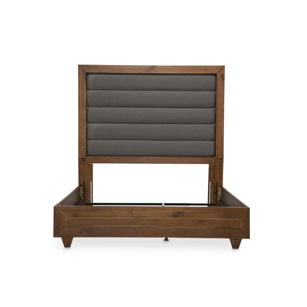 AICO Brooklyn Walk Burn Umber Panel Bed with Fabric Insert