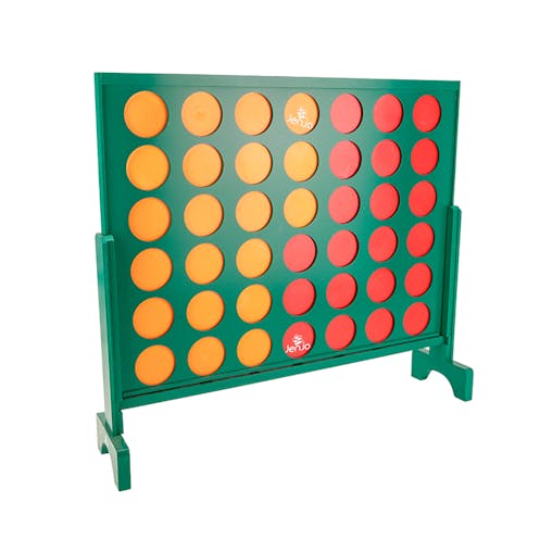 Giant Four In A Row (Biggest in Australia!) Green Wooden 120 x 123cm Jenjo Games