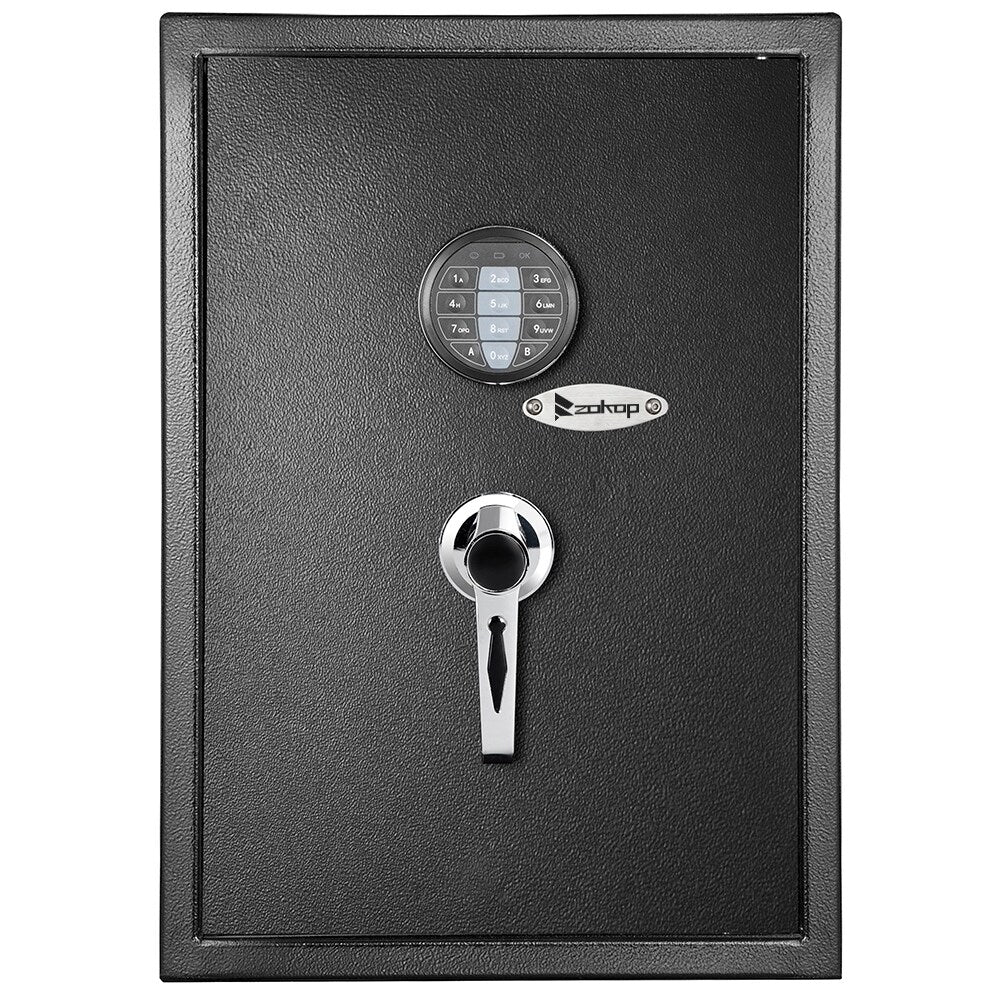 arge Safe Box Digital Electronic Safe Box Keypad Lock Security Home Office Hotel Gun - Black