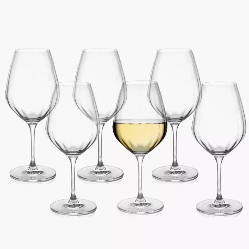 Kieliszki do białego wina DUKA PRISM 6 szt. 550 ml szkło kryształowe