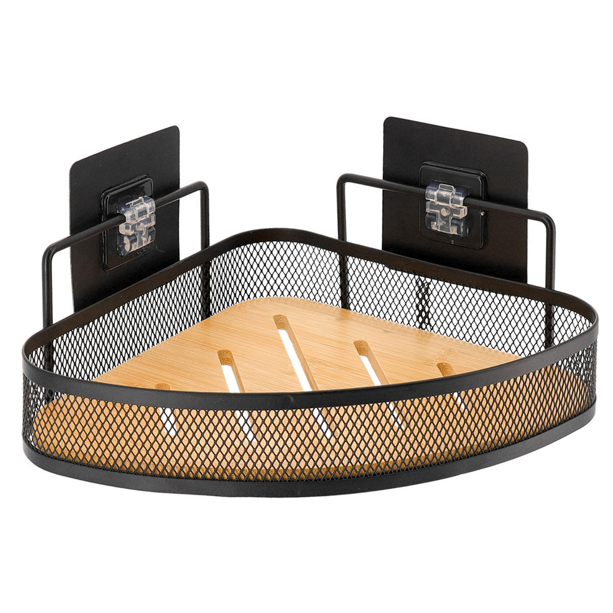 Suporte wc canto preto 20x11cm