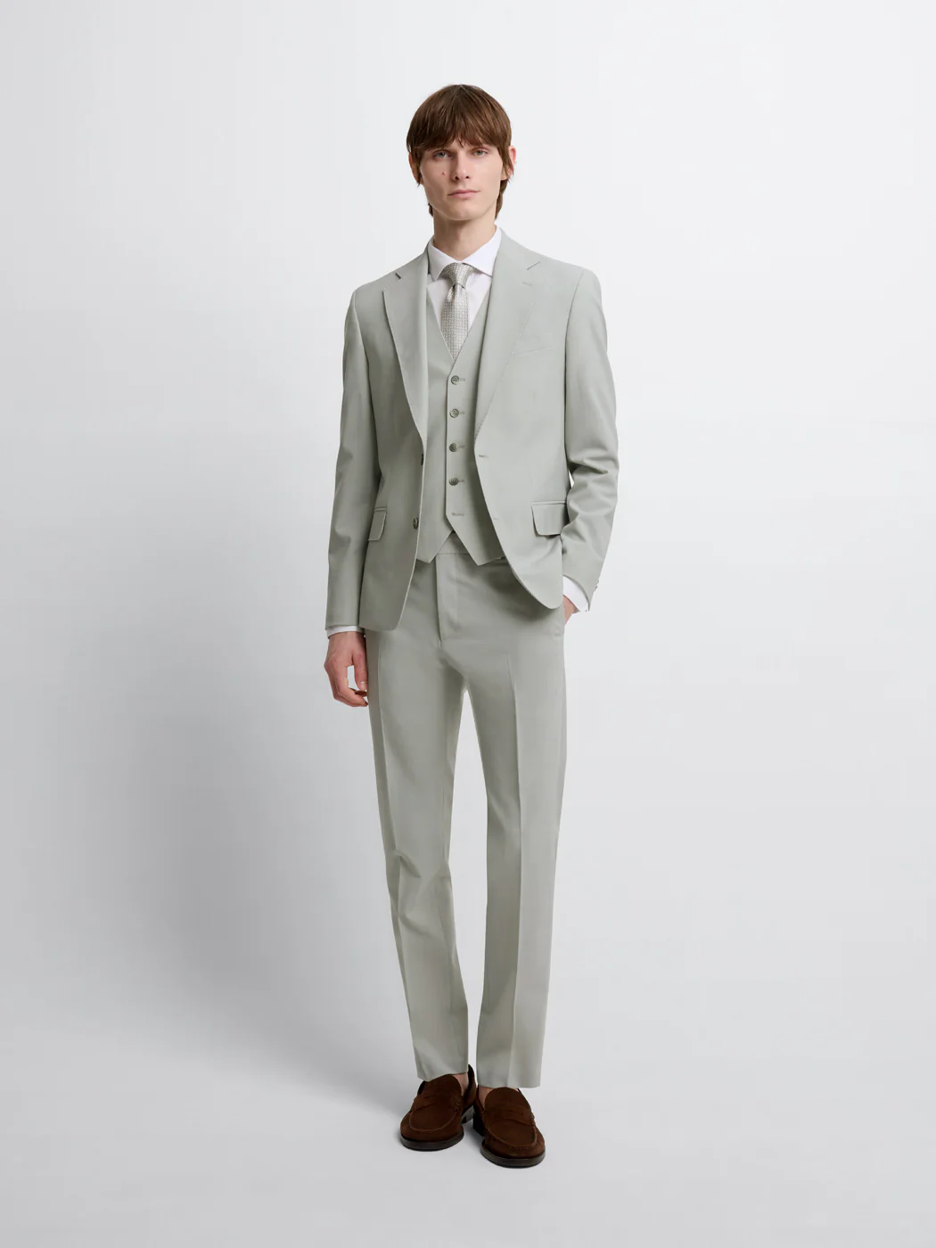 Veste de costume slim en laine mélangé