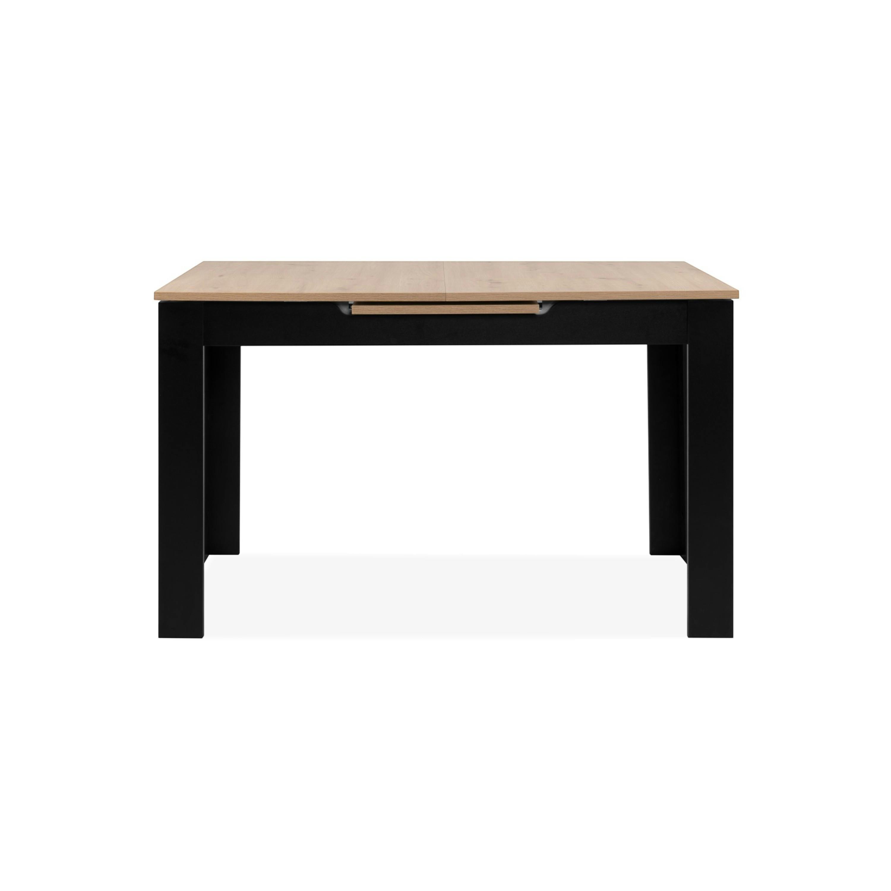 Table extensible moderne style loft 125-165 cm ALVA