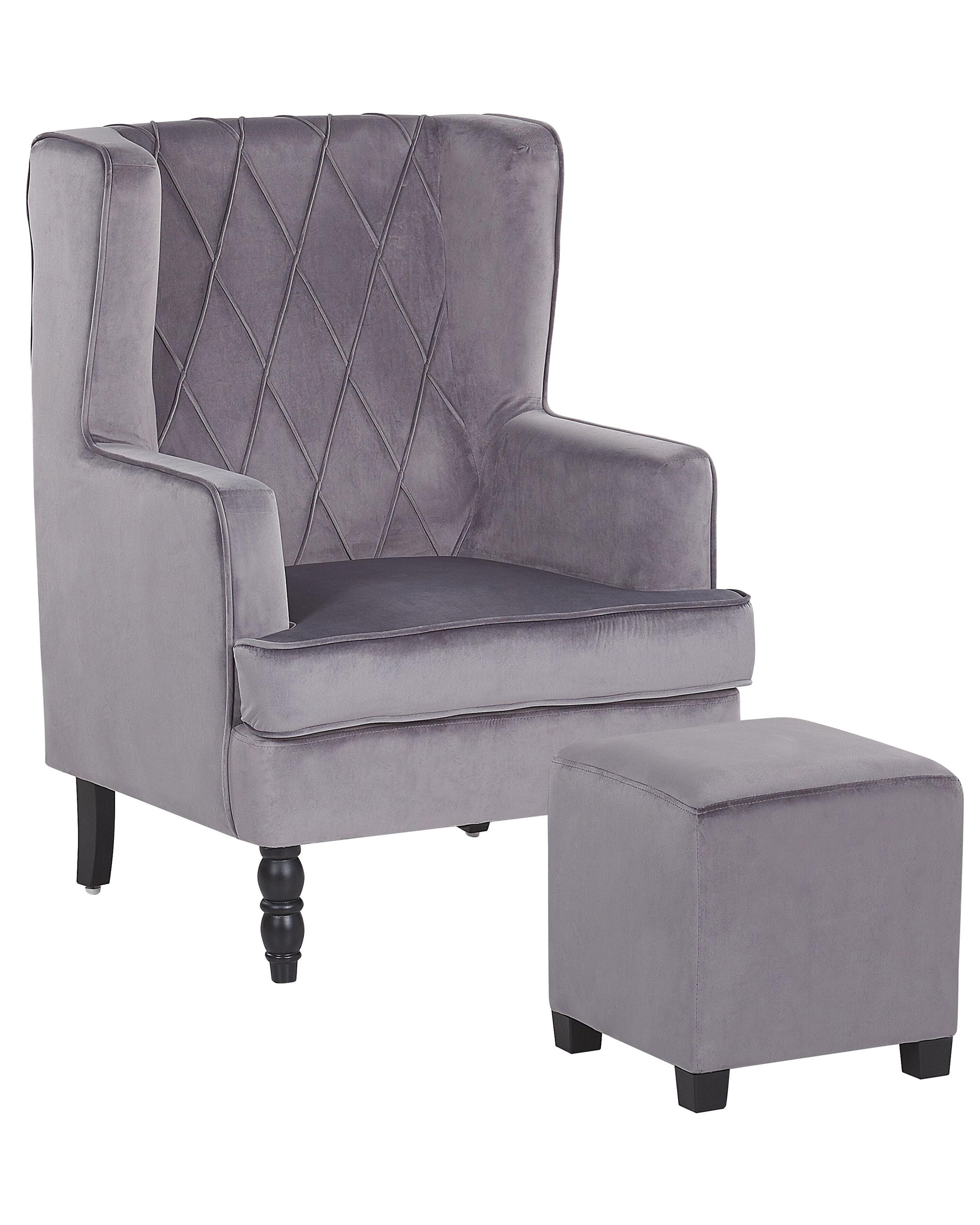 Armchair SANDSET Velvet Grey