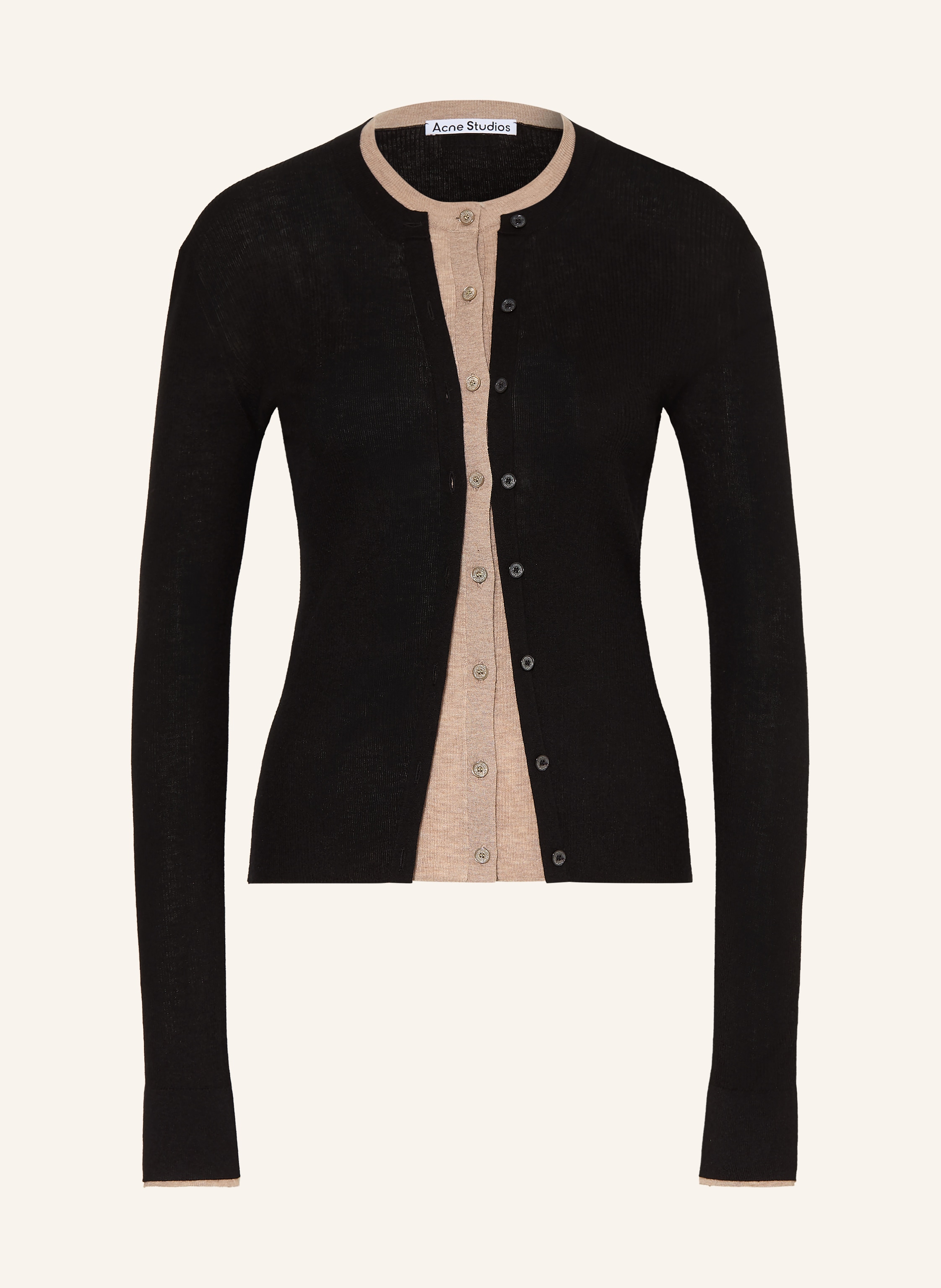 Acne Studios Strickjacke mit Seide